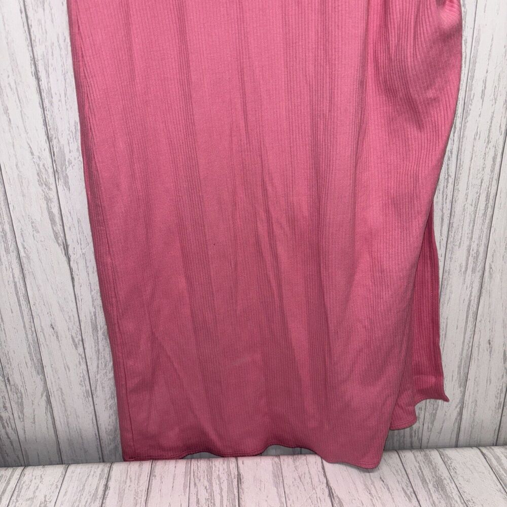 Womens Size L J Crew Ribbed Midi Dress Pink NWOT - Picture 2 of 8